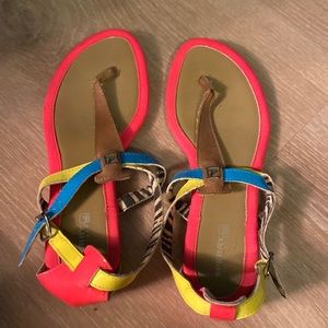 Neon sandals